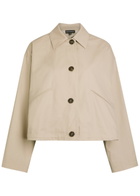 Emporio Armani Cotton-twill Jacket Light Brown