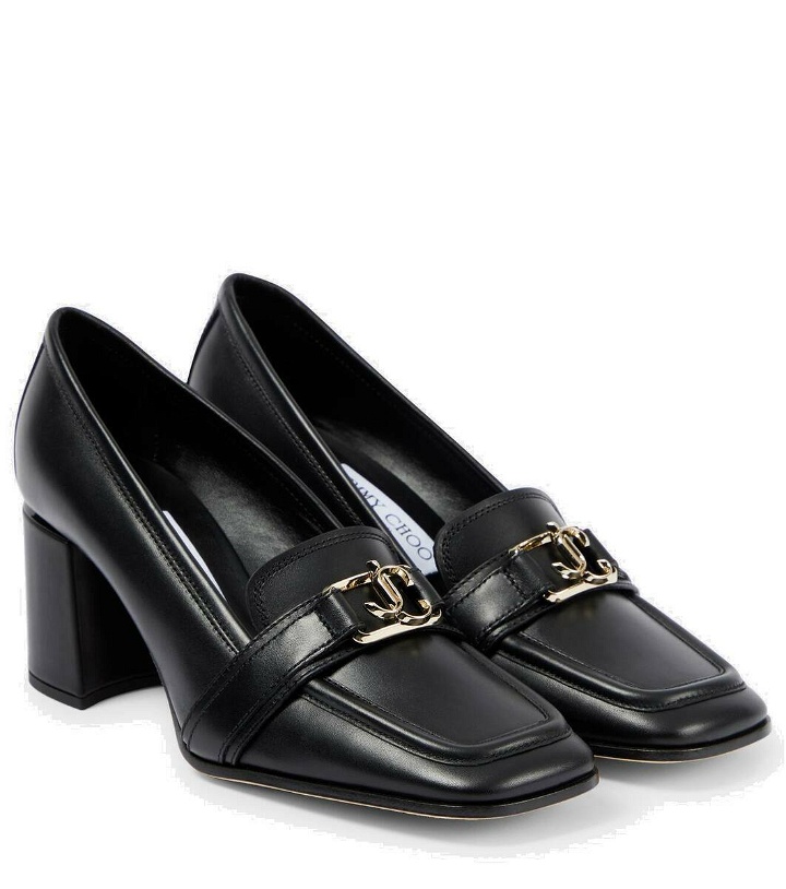 Photo: Jimmy Choo Evin 65 leather loafer pumps