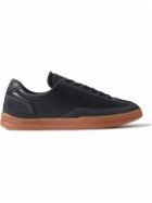Stone Island - Rock Suede-Trimmed Leather Sneakers - Blue