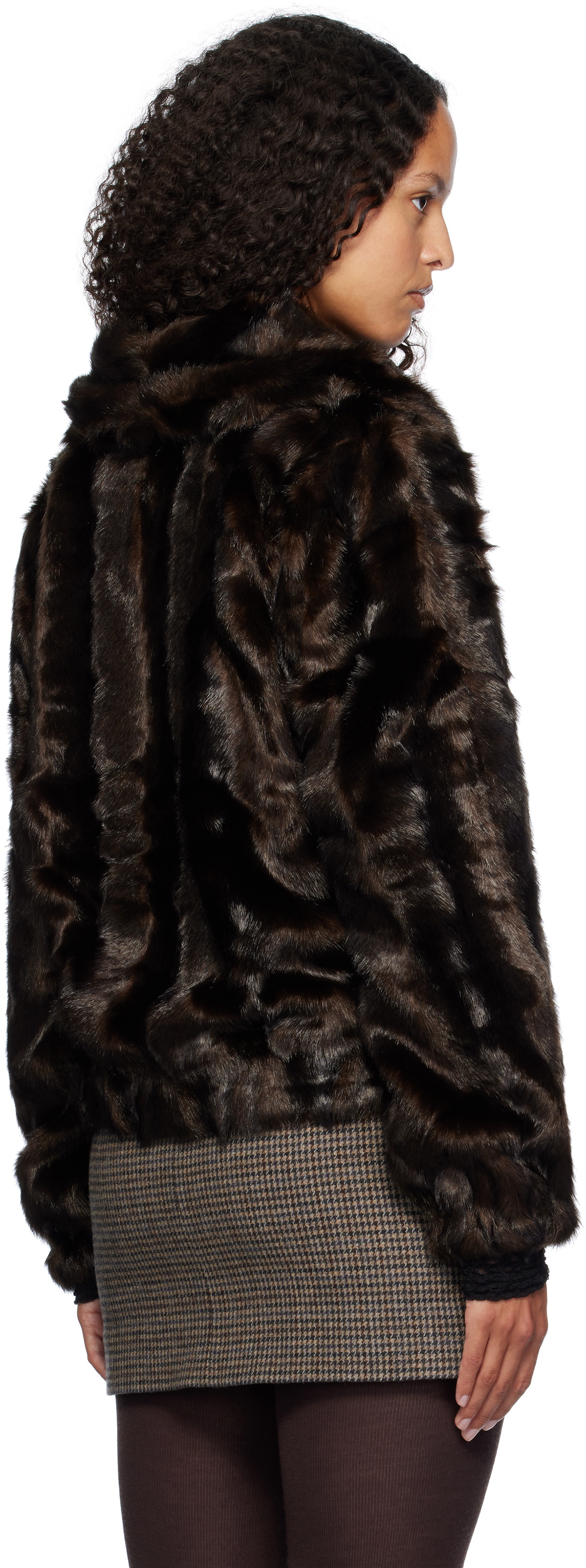 The Garment Brown Dixie Faux-Fur Jacket