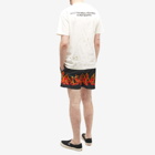 Palm Angels Men's Painted Palm T-Shirt in Butter/Black