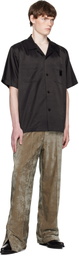 Toga Virilis Khaki Velvet Track Pants