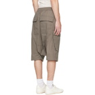 Rick Owens Gray Tower Pods Cargo Shorts