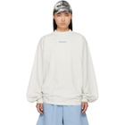 Balenciaga White Distressed Long-Sleeve T-Shirt