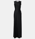 Marine Serre Draped jersey maxi dress