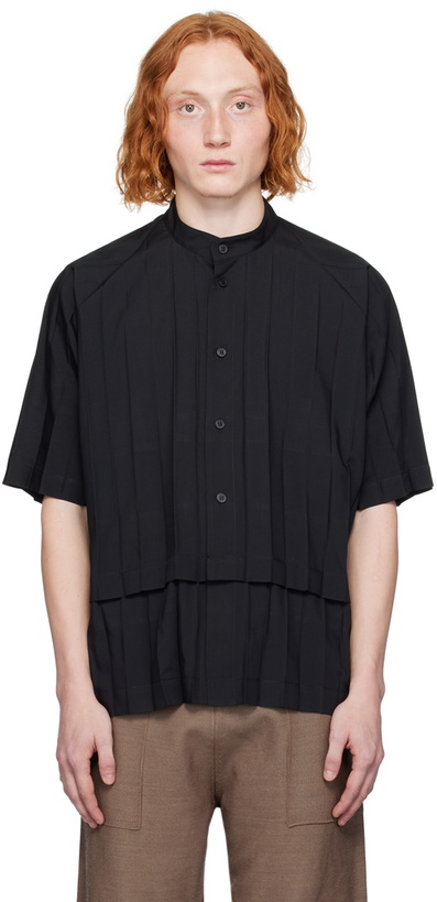 Photo: HOMME PLISSÉ ISSEY MIYAKE Black Edge Shirt