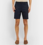 Odyssee - Combes Slim-Fit Stretch-Cotton Twill Shorts - Blue