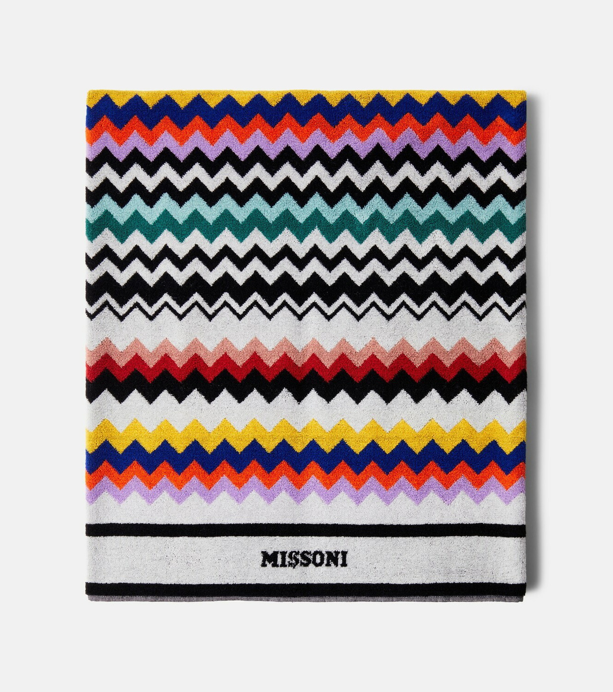 Missoni Best Zigzag cotton terry beach towel