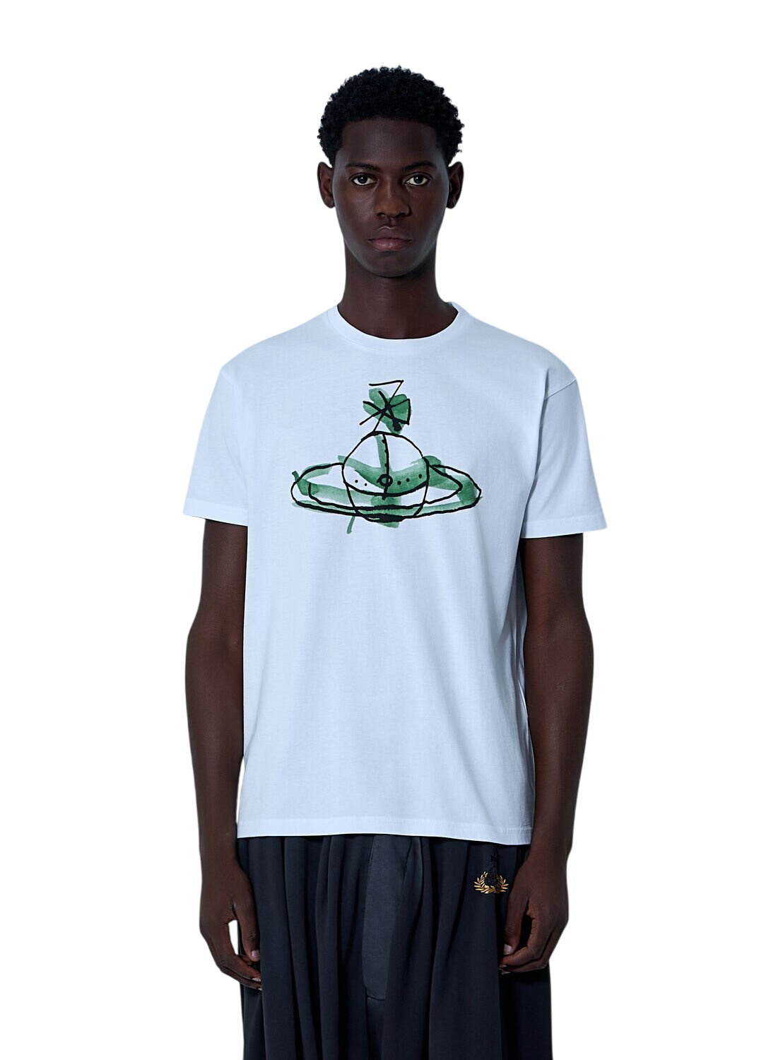 Vivienne Westwood Black Spray Orb Classic T-Shirt Vivienne Westwood