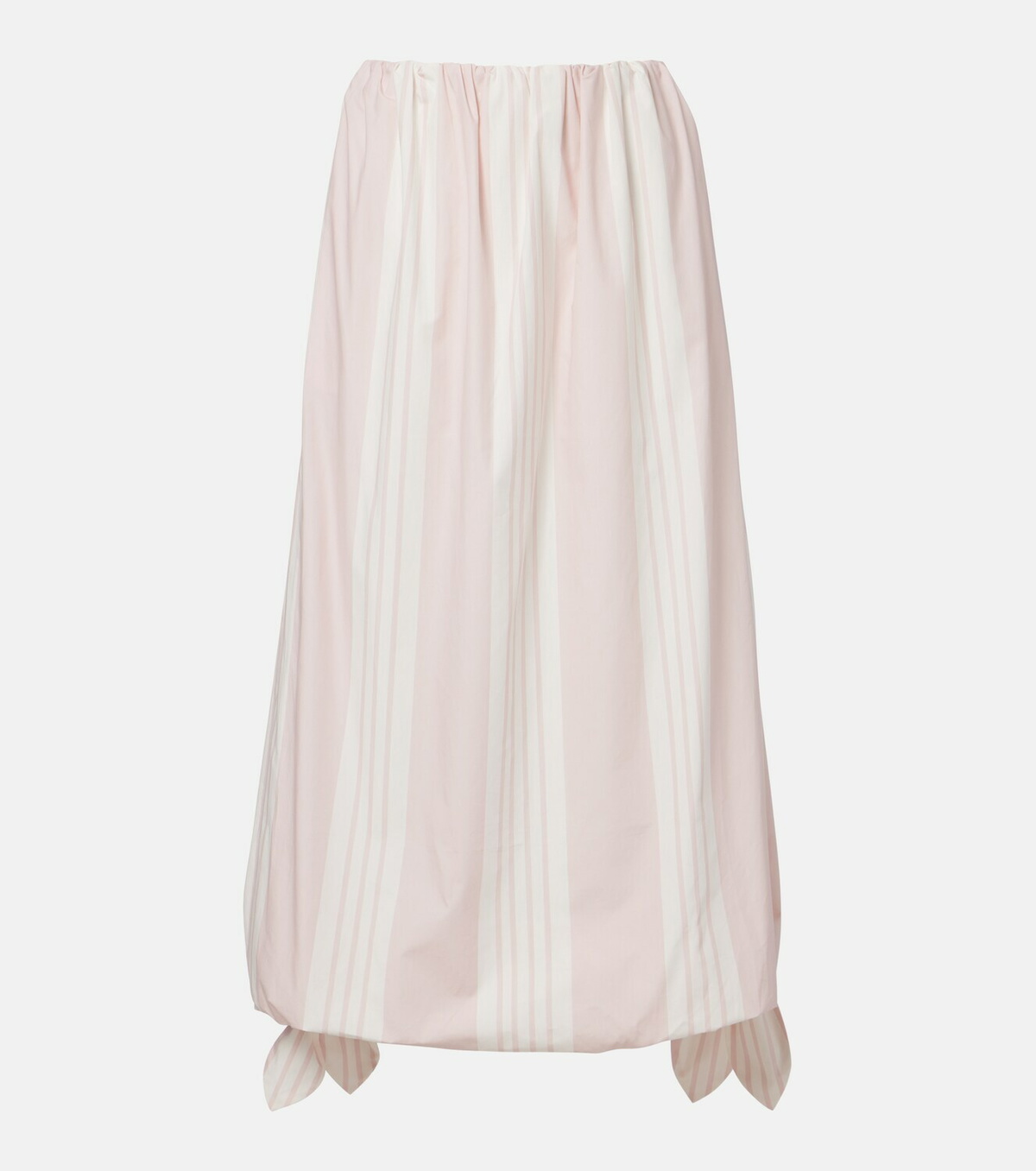 Posse Rosie striped cotton midi skirt