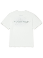 A-COLD-WALL* - Logo-Print Cotton-Jersey T-Shirt - White