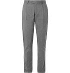 Hartford - Pleated Cotton Trousers - Men - Gray