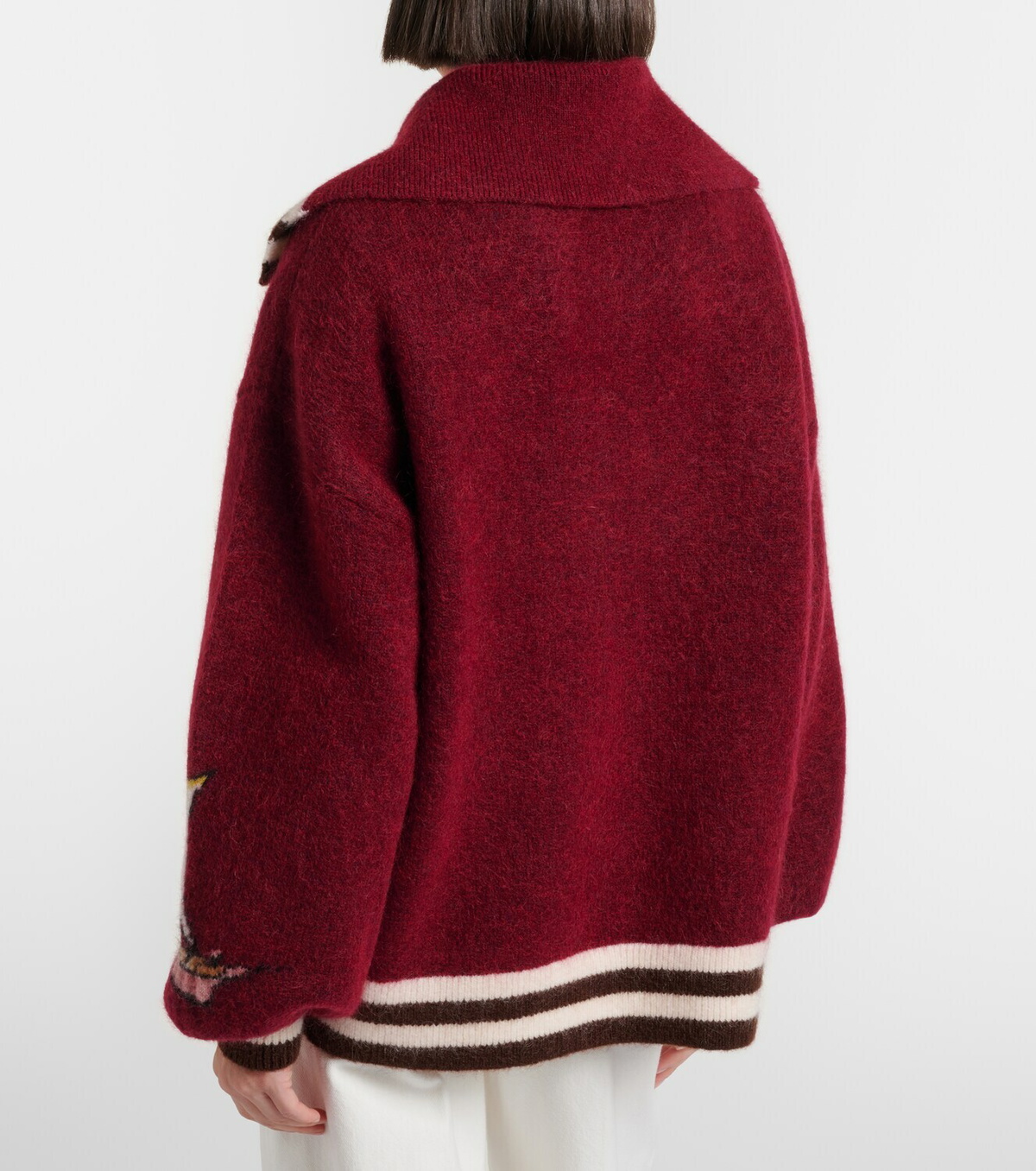 Alémais x Mokshini mohair and wool-blend cardigan