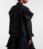 Noir Kei Ninomiya Ruffled cotton blouse