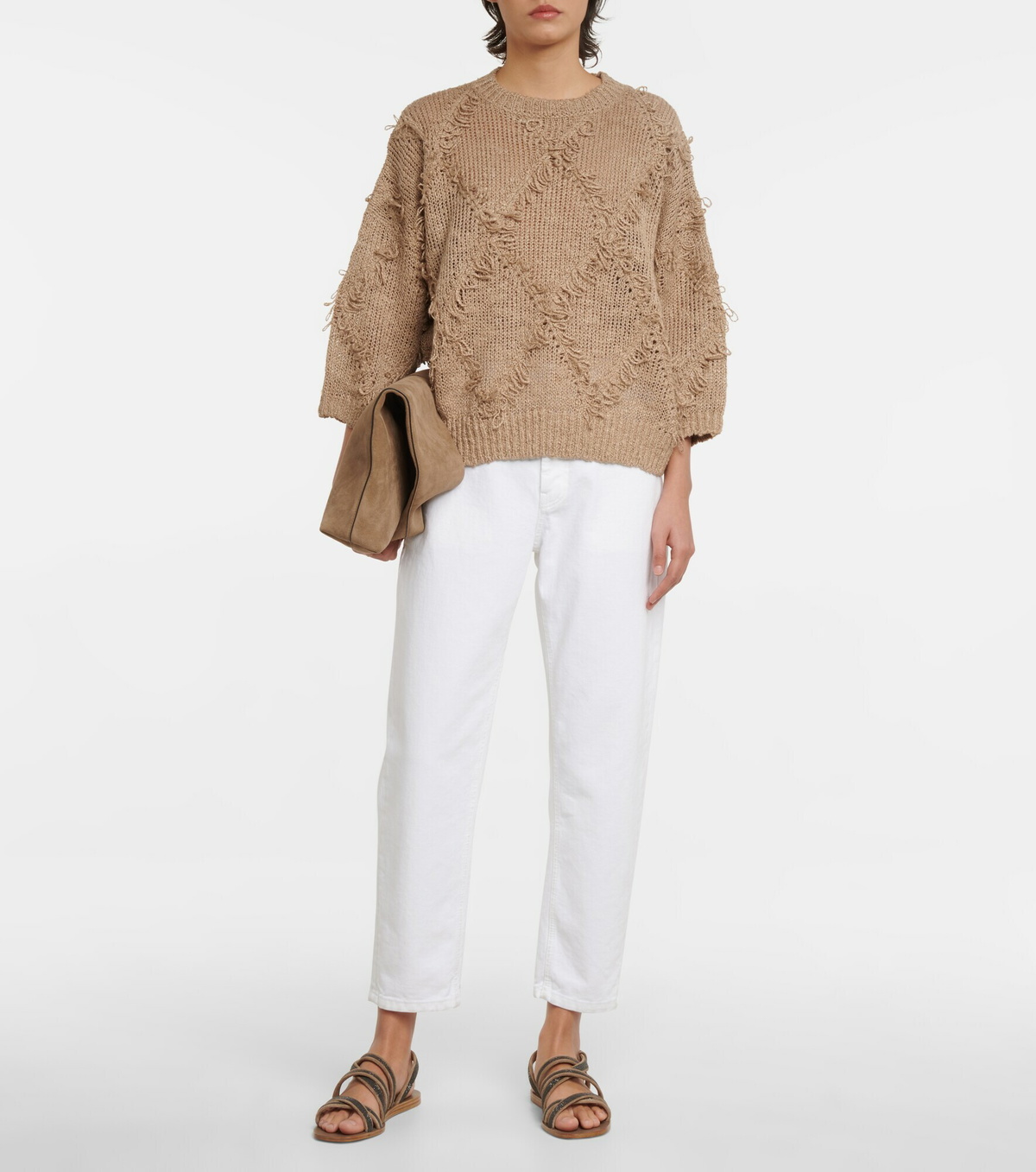 Brunello Cucinelli - Loop-knit silk and linen sweater