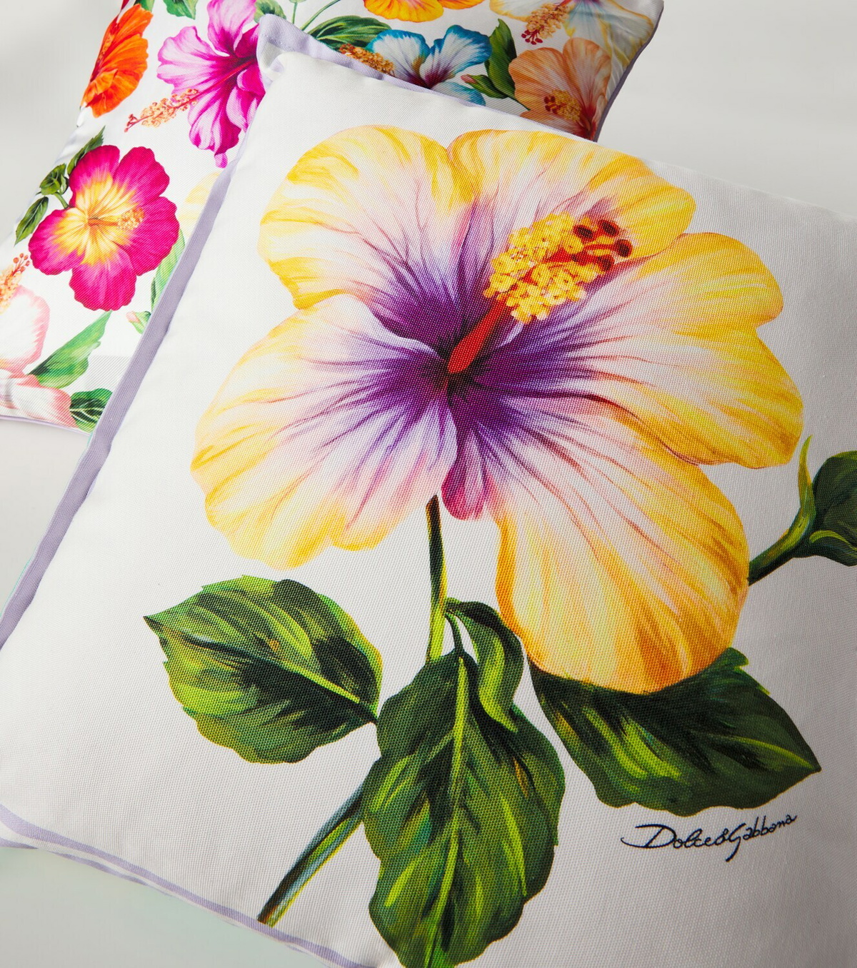 Dolce&Gabbana Casa Floral silk twill cushion