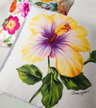 Dolce&Gabbana Casa Floral silk twill cushion