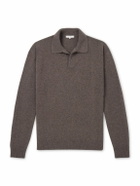 The Row - Leach Cashmere Polo Shirt - Brown