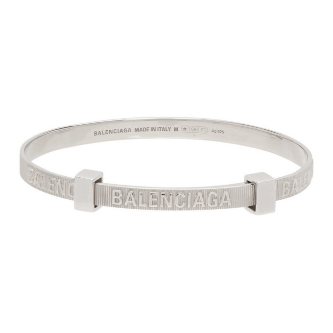 Photo: Balenciaga Sliver Force Striped Bracelet