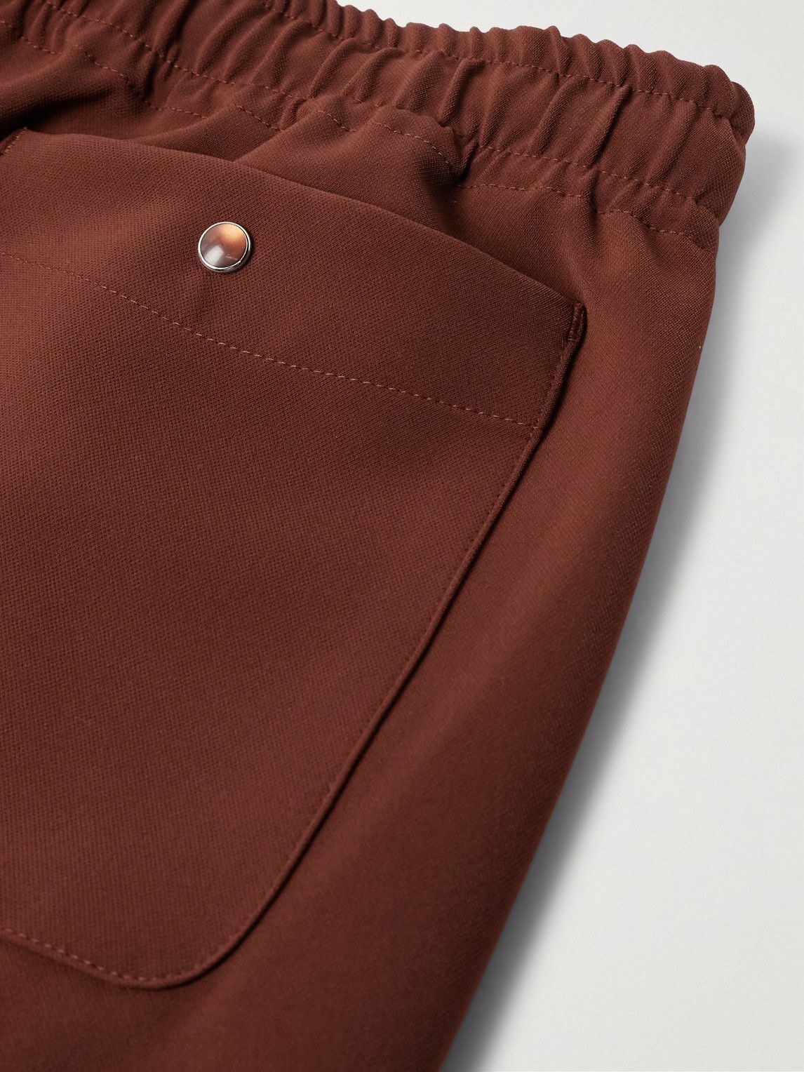 Needles - Straight-Leg Logo-Embroidered Jersey Track Pants - Brown