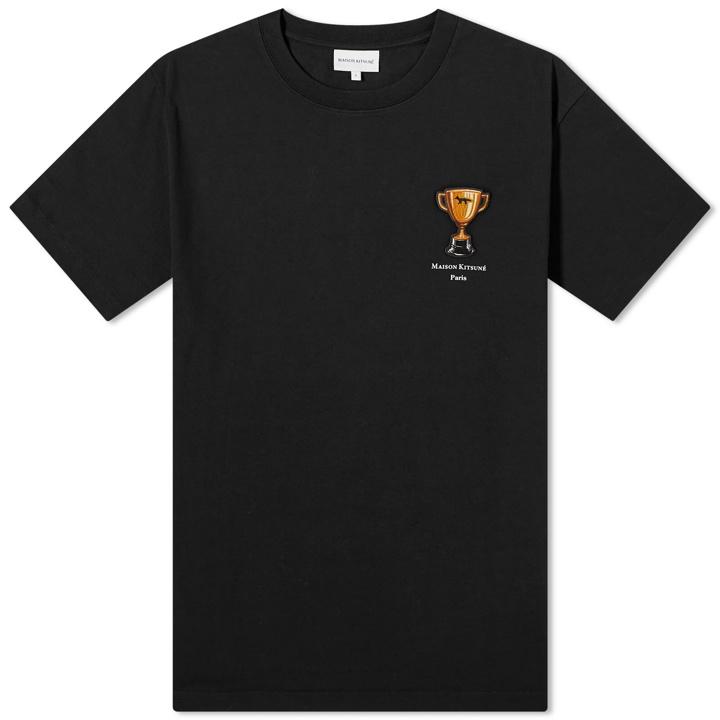 Photo: Maison Kitsuné Men's Trophy Comfort T-Shirt in Black