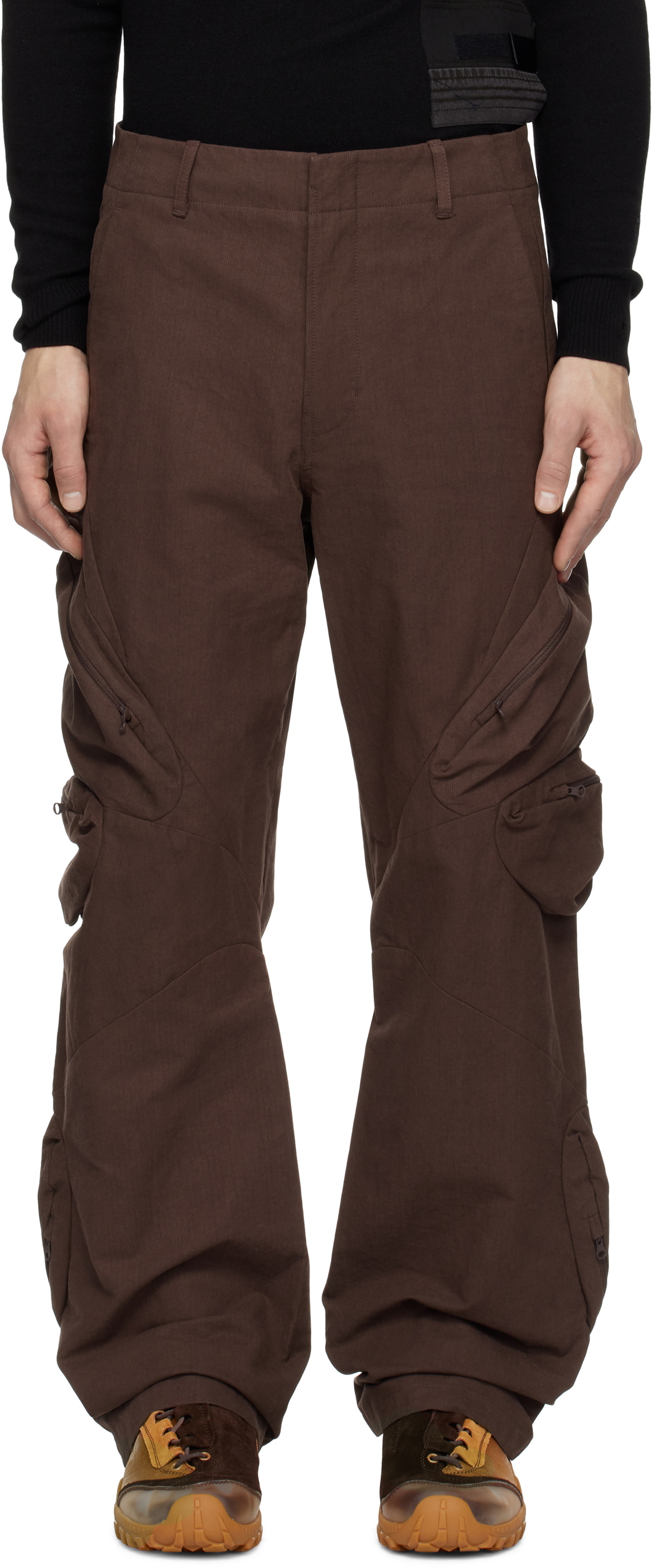 SSENSE Exclusive Brown 7.0 Center Cargo Pants by POST ARCHIVE