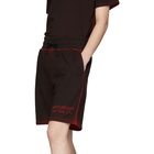 Saturdays NYC SSENSE Exclusive Black and Red Austin Shorts