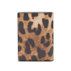 Saint Laurent Men's Card Wallet in Leopard