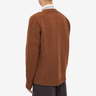 Studio Nicholson Men's Sen Lambswool Knit Cardigan in Spaniel