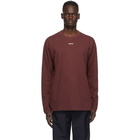 Ambush Burgundy XL Logo Long Sleeve T-Shirt