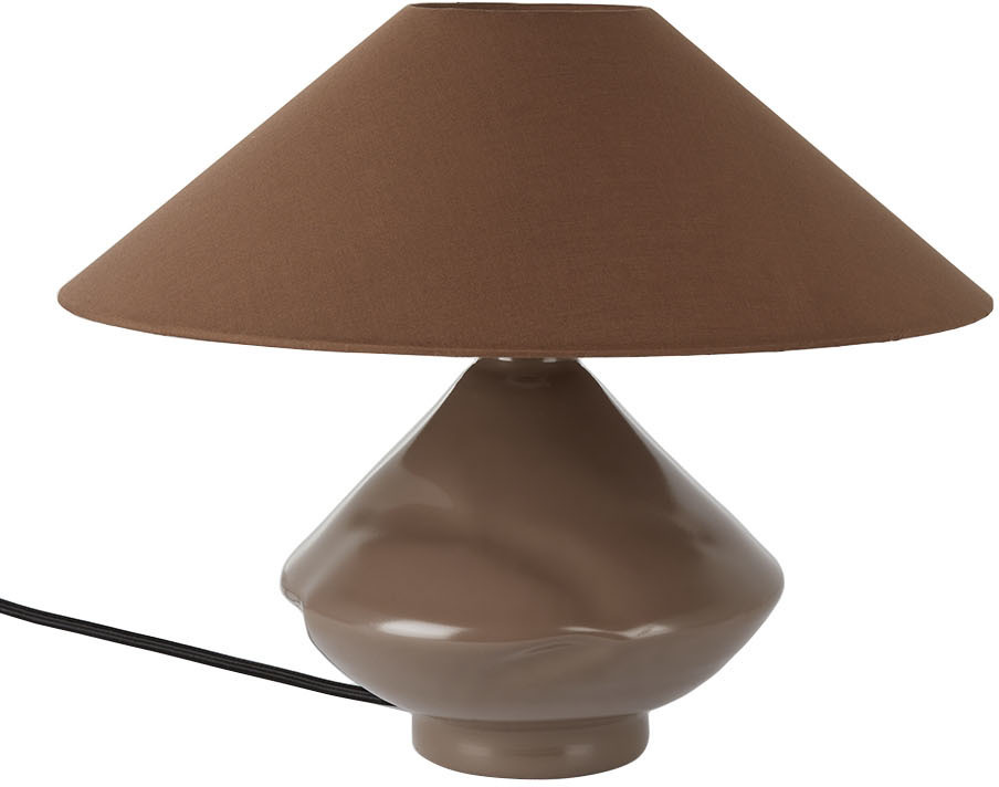 Los Objetos Decorativos Brown Conical Table Lamp