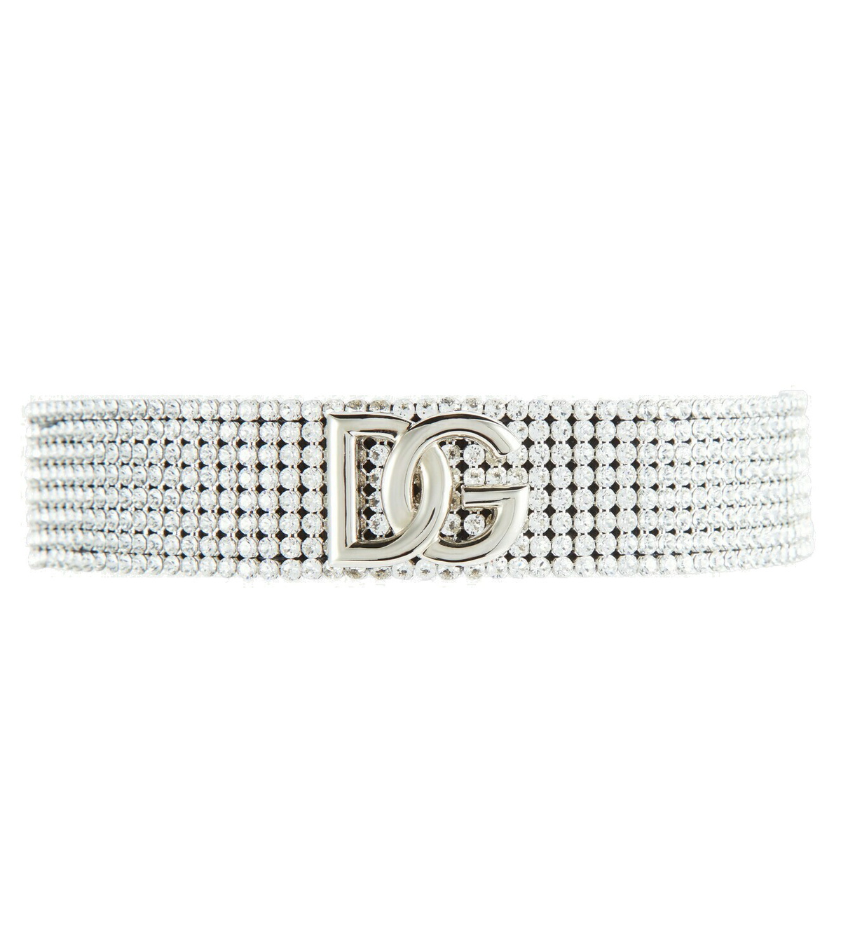 Dolce&Gabbana - Crystal-embellished logo choker Dolce & Gabbana