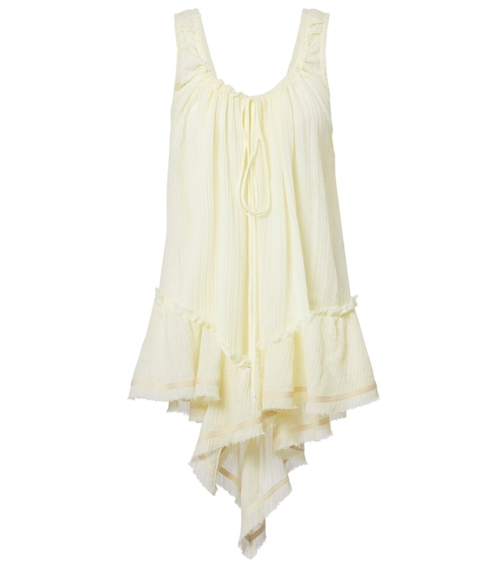 Photo: The Attico Ruffled cotton minidress