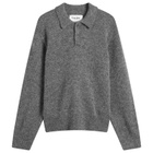 Corridor Men's Mohair Polo in Charcoal
