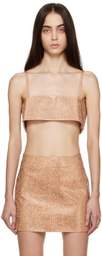 NUÉ Gold Rhinestone Camisole