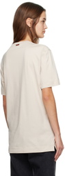 ZEGNA White Embroidered T-Shirt