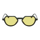 Dries Van Noten Green and Yellow Linda Farrow Edition 183 C5 Sunglasses