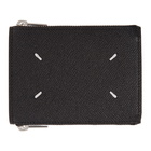 Maison Margiela Black Grainy Leather Wallet