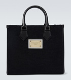 Dolce&Gabbana - Leather-trimmed canvas tote bag