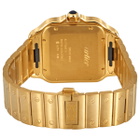 Cartier Santos Automatic White Dial 18kt Yellow Gold Mens Watch WGSA0029