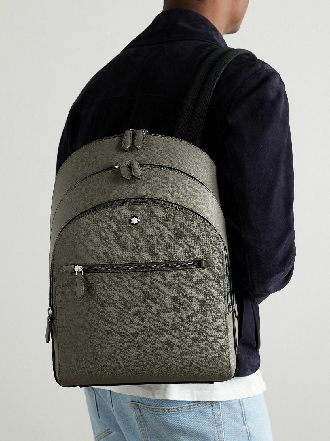 Montblanc - Sartorial Medium Cross-Grain Leather Backpack