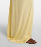 Christopher Esber Bezel Quartz gathered jersey maxi skirt
