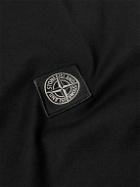 Stone Island - Logo-Appliquéd Garment-Dyed Cotton-Jersey T-Shirt - Black