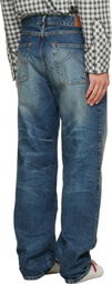 Kenzo Blue Kenzo Paris Straight Fit Jeans