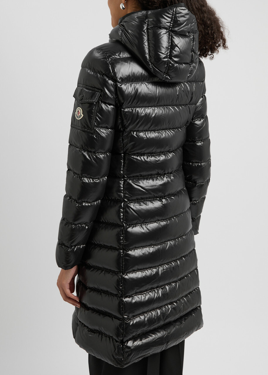 Moncler Moka Quilted Shell Coat Black Moncler