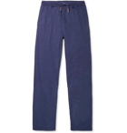 SMR Days - Striped Embroidered Cotton Drawstring Trousers - Blue