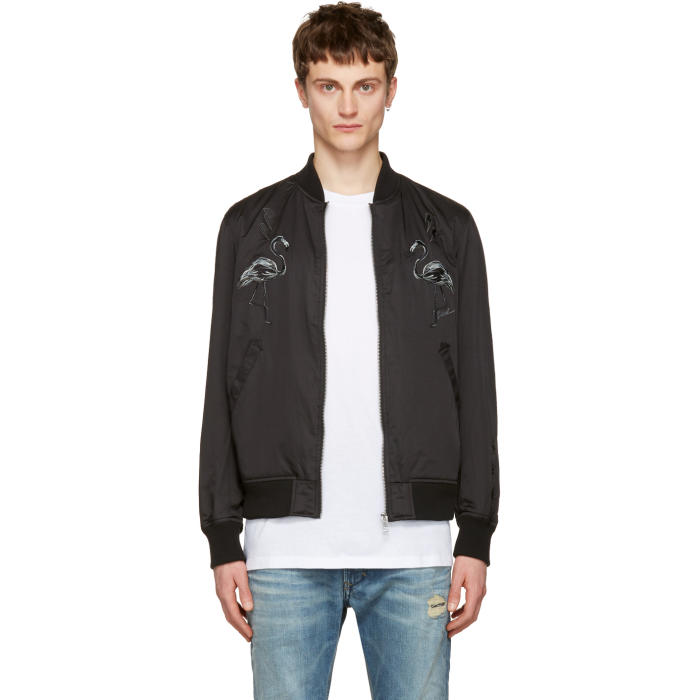 Photo: Diesel Black J-Flam Bomber Jacket