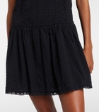 Poupette St Barth Nora crochet-trimmed cotton minidress
