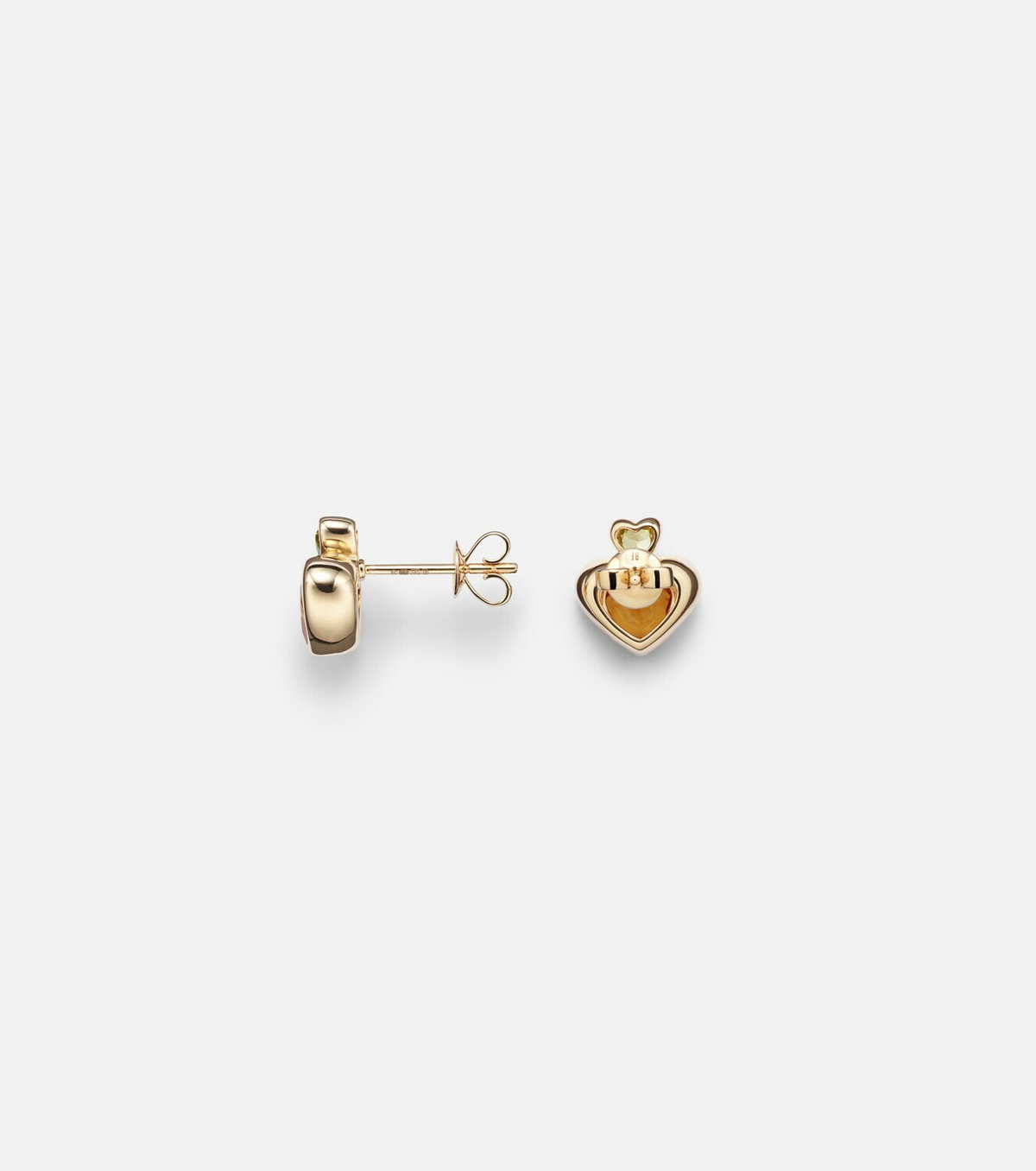 Roxanne First 14kt gold single earring with citrine and peridot