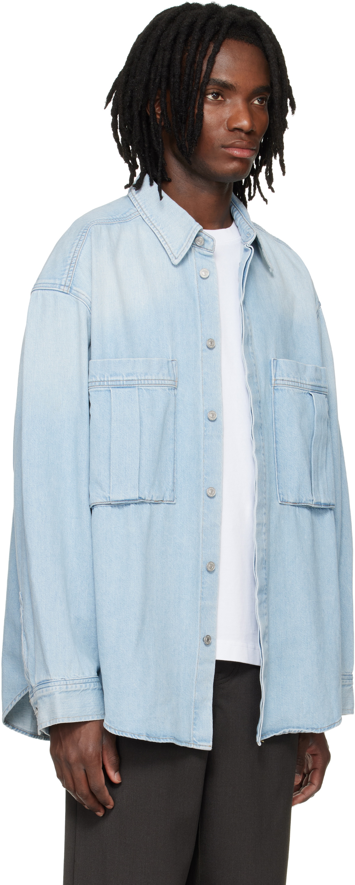 AGOLDE Blue Clark Denim Shirt